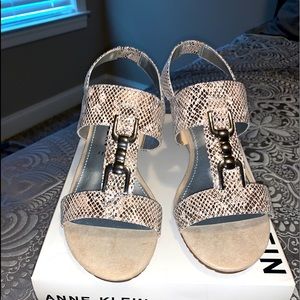 Anne Klein Snakeskin wedge